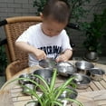 thumbnail image 1 of Boys Girls Kitchen Toys Stainless Steel Cookware Utensils Set Children Safe Material Develop Intelligence Functions Silver 25 Pieces, 1 of 7