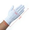 thumbnail image 5 of JISEN Men's Touch Screen Parade Nylon Cotton Gloves, White, 5 of 6