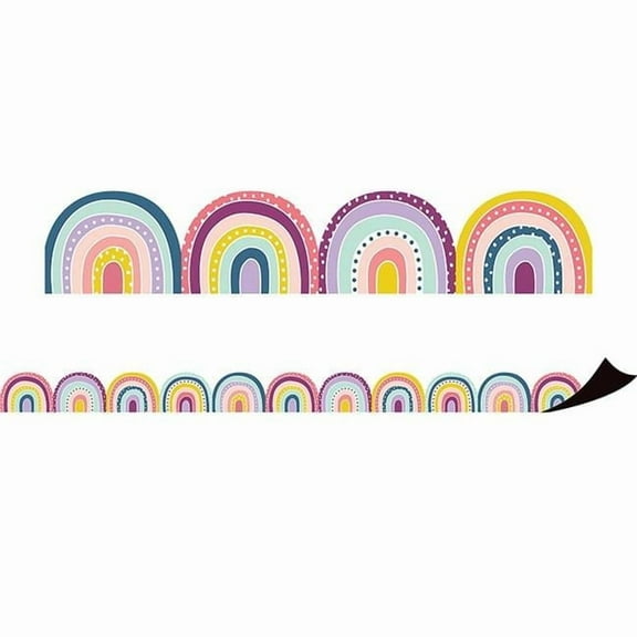 Teacher Created Resources Oh Happy Day Rainbows Magnetic Border, 24 Feet Per Pack, 2 Packs