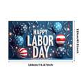 thumbnail image 3 of Decorative Design Happy Labor Day Banner Polyester Material Party Decoration Lightweight Graphic Design Celebration Banner for Holiday Celebration Indoor Decoration Event Decoration, 3 of 8