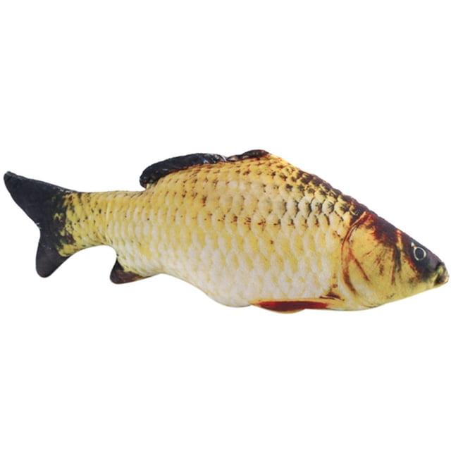 Fish Pillow, Fish Plush Plush Fish Goldfish Plush Fish Stuffed Animal Fillo Pillow Pillow Fish Stuff Seashell Pillow Creative 3D Carp Fish Shape Simulation Cushion Throw