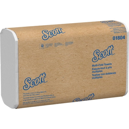 Scott 01804 Multi-Fold Towels, Absorbency Pockets, 9 1/5 x 9 2/5, 250/Pack, 16 Pack/Carton