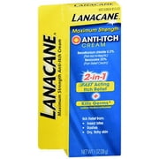 Lanacane Maximum Strength Anti-itch Cream 2in1 Fast Acting Itch Relief and Kills Germs 1 oz