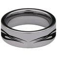 thumbnail image 4 of Iron Cross Flame Tungsten Carbide Ring, 4 of 9