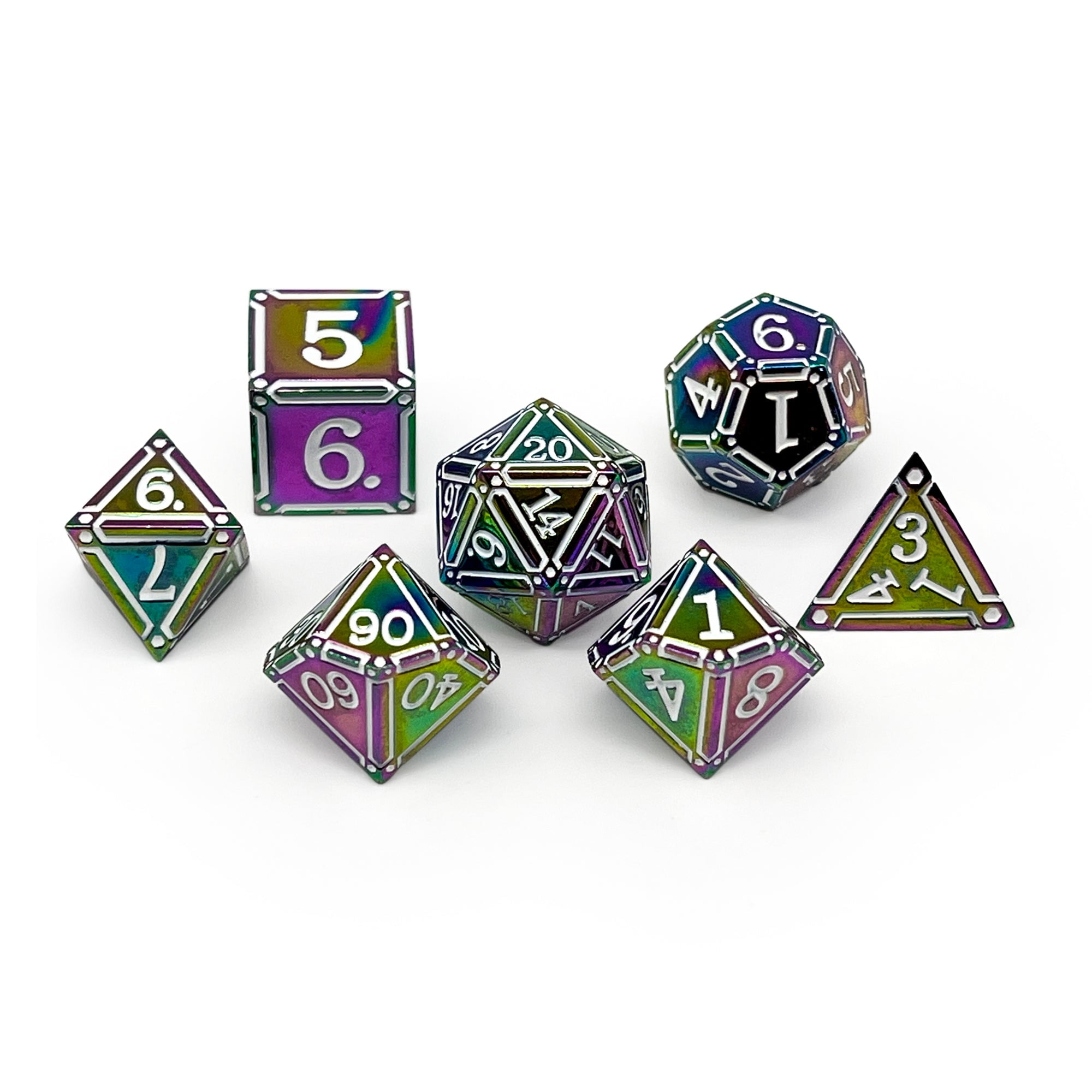Ironworks - Particle Blast 7 Piece RPG set Alloy Dice