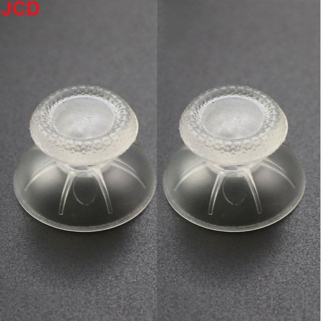 2pcs 3D Analog Joystick Stick For PS5 Controller Analogue Thumbsticks Caps Mushroom Game Head Rocker Replacement transparent