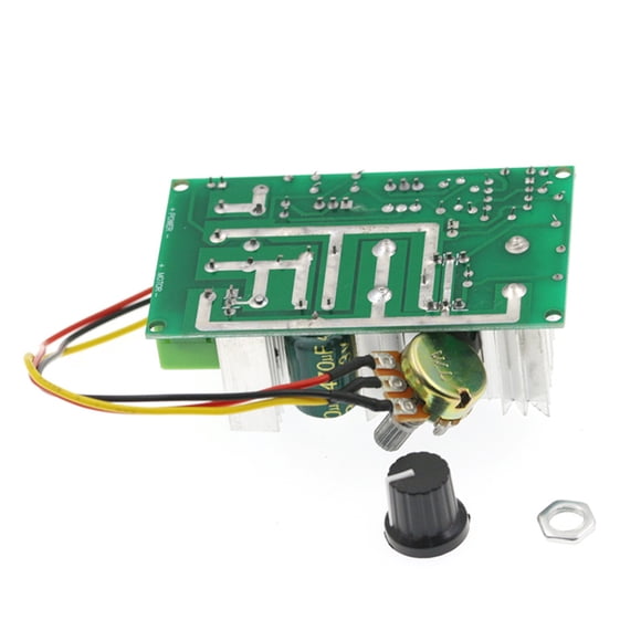 Riwesomey Regulador de voltaje DC10V-60V interruptor de gobierno 1200W salida de plástico Motor gobernador módulo de Control de potencia 20A Herramientas eléctricas