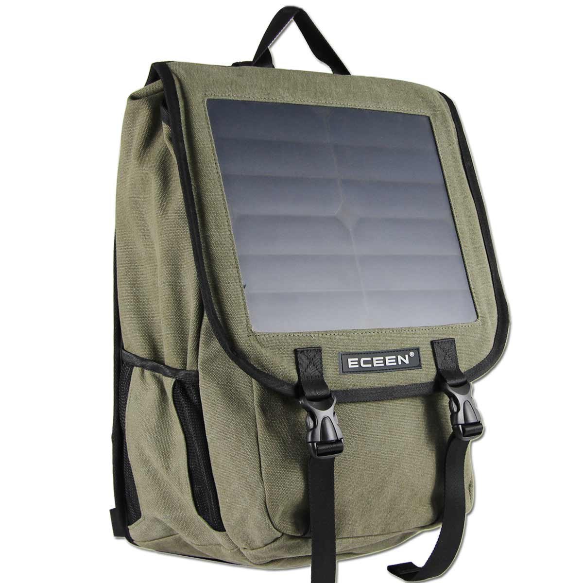 OakTen Solar Charger Backpack - 10 Watt Solar Panel Charger for Tablet