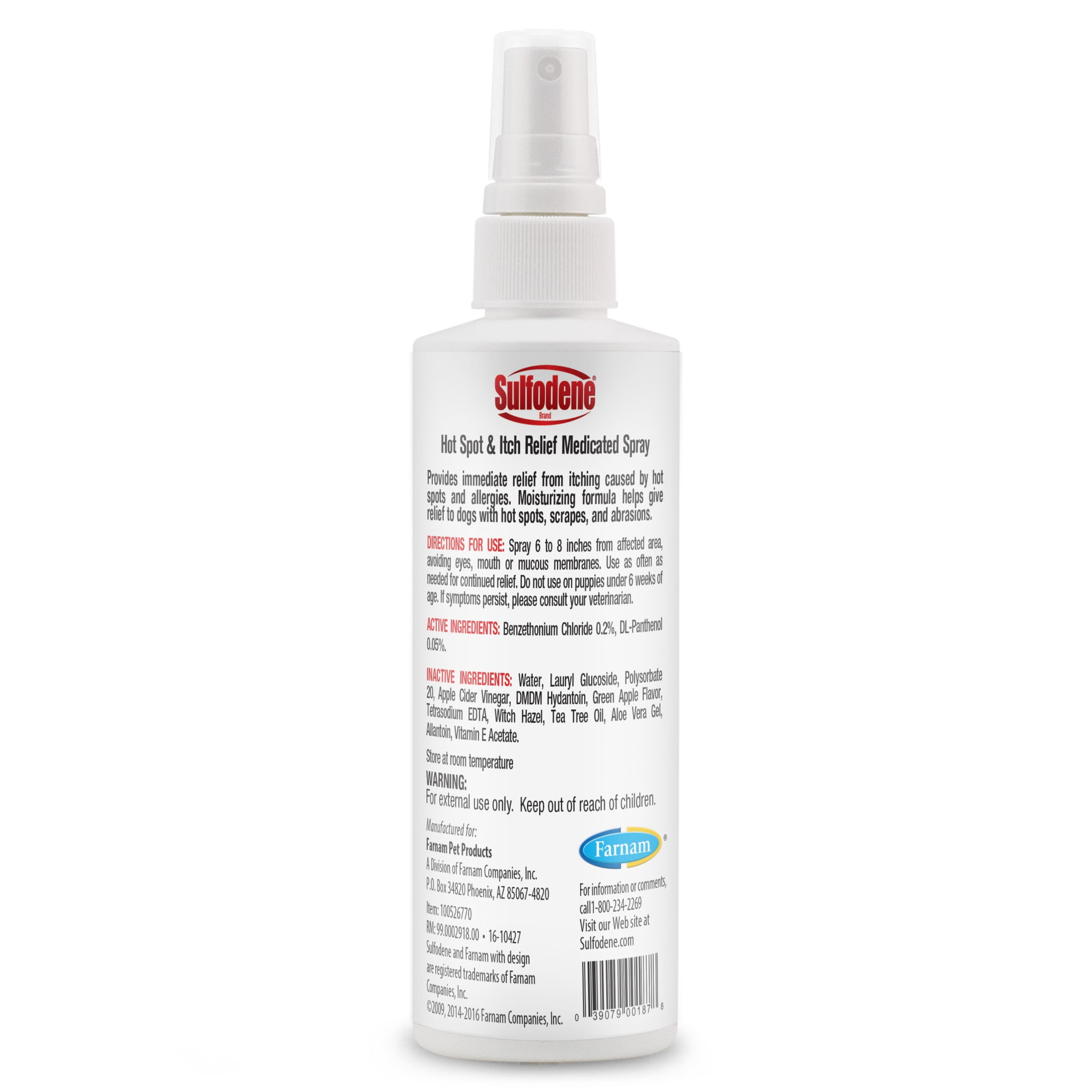 Sulfodene Hot Spot & Itch Relief Medicated Spray for Dog 8 Fluid Ounce