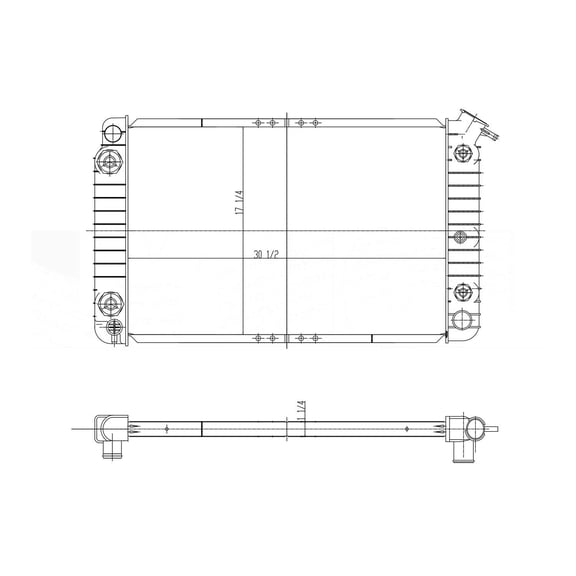 Radiator for Pontiac Bonneville / Buick Park Avenue / Oldsmobile 88, 98 QL