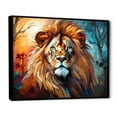 thumbnail image 2 of Designart "Contemporary Pride of the Lion" Animals Floater Framed Canvas Art Print, 2 of 7