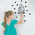 thumbnail image 2 of Vinyl Wall Art Decal - My Melody - 21" x 16" - Trendy Cute Inspirational Lovely Design Sticker for Home Bedroom Living Room Closet Kids Room Playroom Nursery Daycare Kindergarten Decor, 2 of 5