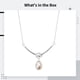 thumbnail image 4 of Collar de perlas de plata de ley 925: elegante colgante de perlas de agua dulce para mujer, gargantilla con cara sonriente, joyería delicada para la oficina, fiesta, boda, cita nocturna, 4 of 4