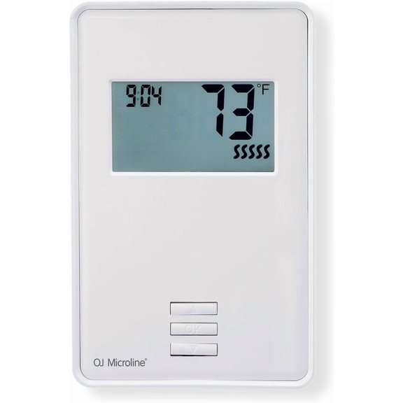 OJ Microline Thermostat with Built-in GFCI UTN4-4999. Non Programmable Thermostat for Radiant Floor Heating System, Dual Sensing and Dual Voltage 120v & 240v Capabilities. Includes Floor Sensor