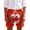 Red, variant on Boys Athletic Shorts Boys Cool Face Print Casual Shorts Comfortable Elastic Waist Everyday Wear Blue 1-2 Years