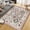 Red hue, variant on Area Rug Machine Washable Non-Slip Low Pile Geometric Print Pattern Western Easy-Cleaning Rug for Living Room Bedroom Nursery Entryway