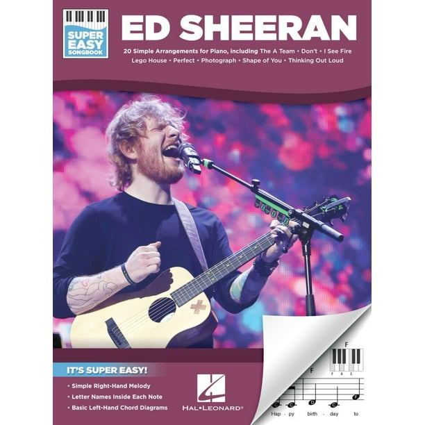 Hal Leonard Ed Sheeran Super Easy Songbook Walmart Com Walmart Com