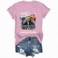 thumbnail image 6 of mgoYE America 250th Anniversary T Shirt Women Womens 250 Years of Freedom 1776 2026 American Flag 4 July Vintage O-Neck T-Shirt(Pink,2XL), 6 of 8