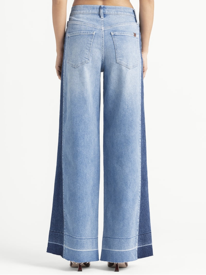 Jessica Simpson Women's and Women's Plus Freesia Wide Leg Jeans