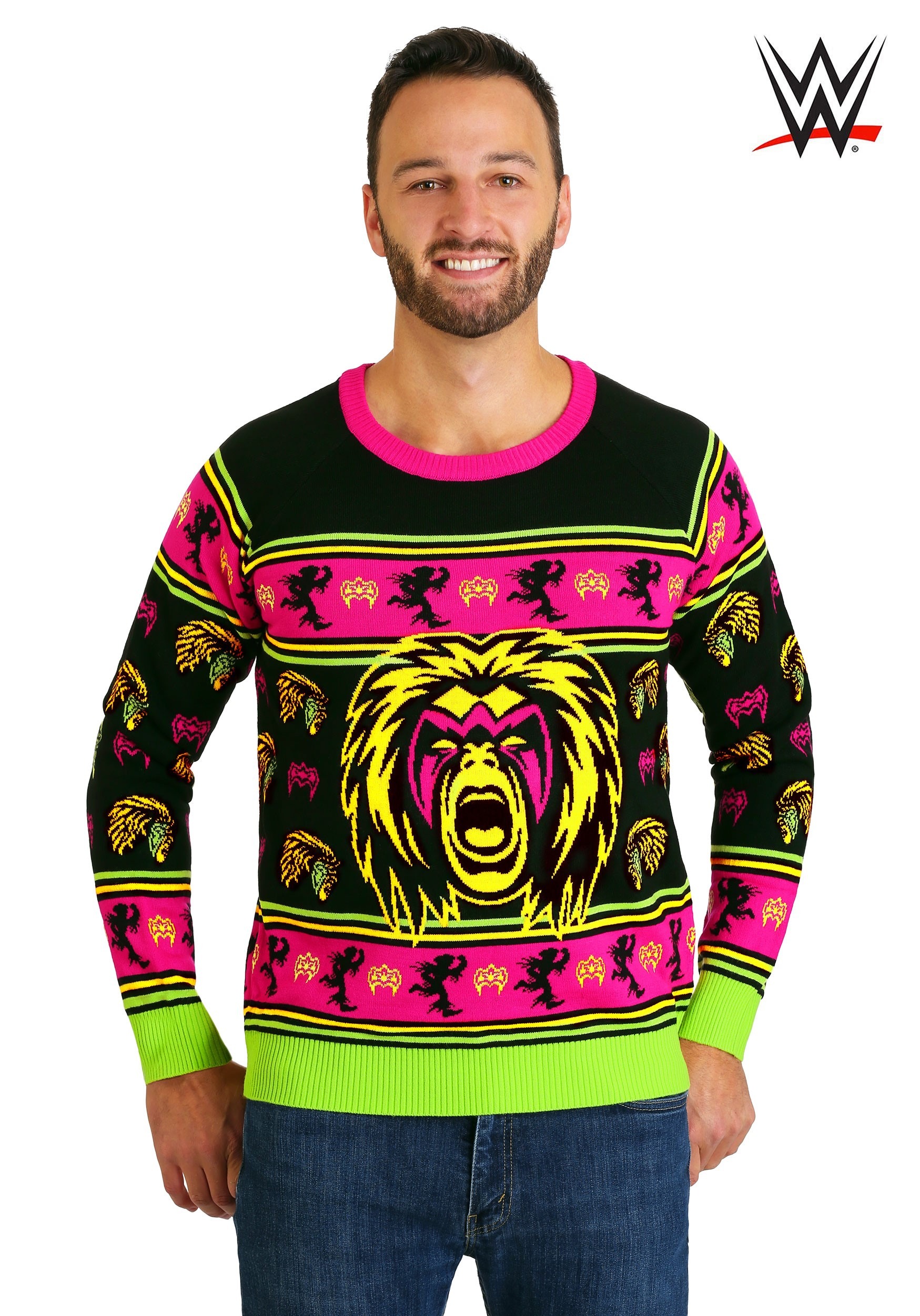 Wwe Ultimate Warrior Ugly Christmas Sweater Walmart Com Walmart Com