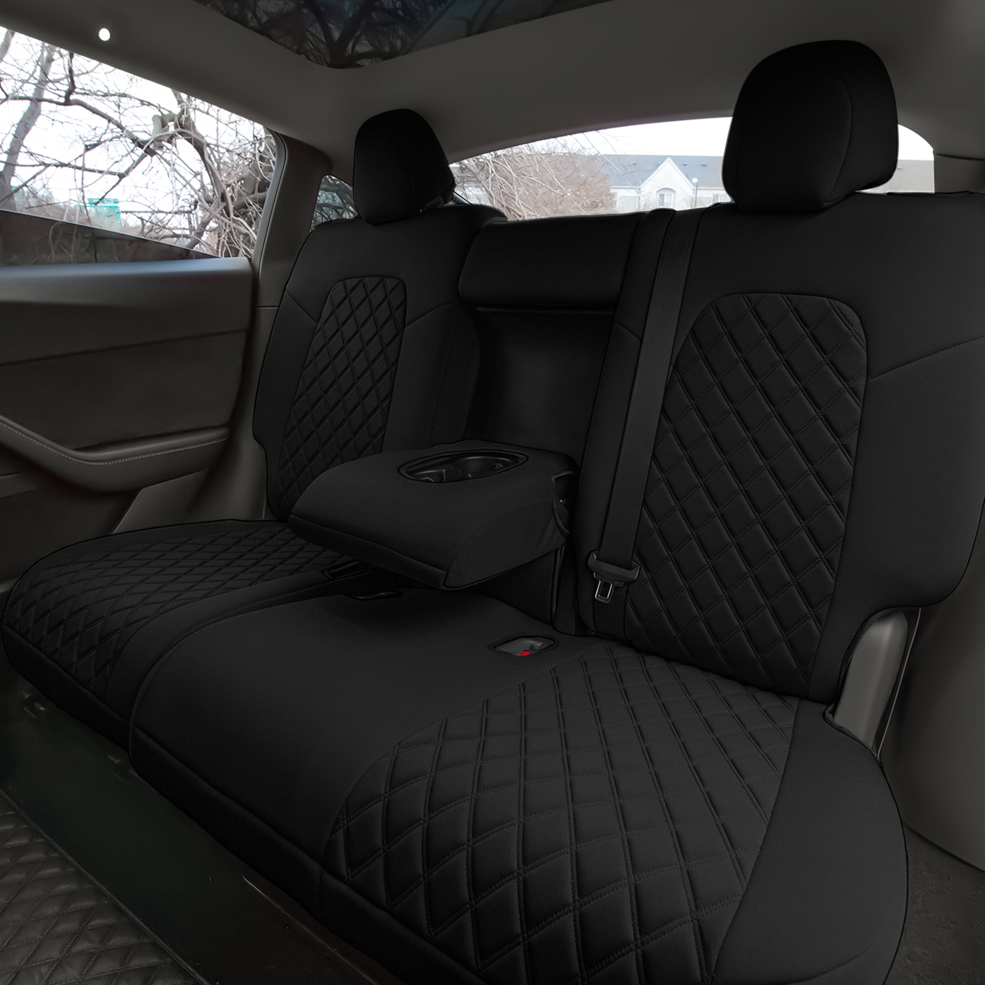 Custom Fit Neoprene Car Seat Covers for 2017-2024 Tesla Model 3