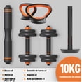 thumbnail image 3 of Kit de Mancuernas Brandtrendy 6 en 1 Multiusos con Peso Ajustable de 10 Kg, 3 of 4