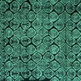 thumbnail image 1 of Ahgly Company Machine Washable Indoor Square Abstract Turquoise Blue Modern Area Rugs, 7' Square, 1 of 4