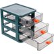 thumbnail image 1 of Gabinete de almacenamiento de escritorio Pequeño cajón de varias capas Almacenamiento 3 cajones Afortunado Sencillez, 1 of 5