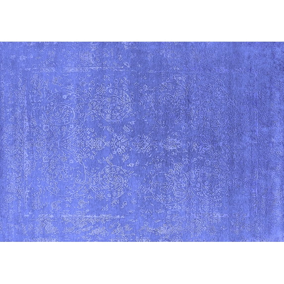 Ahgly Company Indoor Rectangle Oriental Blue Industrial Area Rugs, 2' x 4'