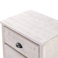 thumbnail image 4 of Camaflexi Baja Wood 2 Drawer Nightstand with Metal Pulls, Shabby White, 4 of 6