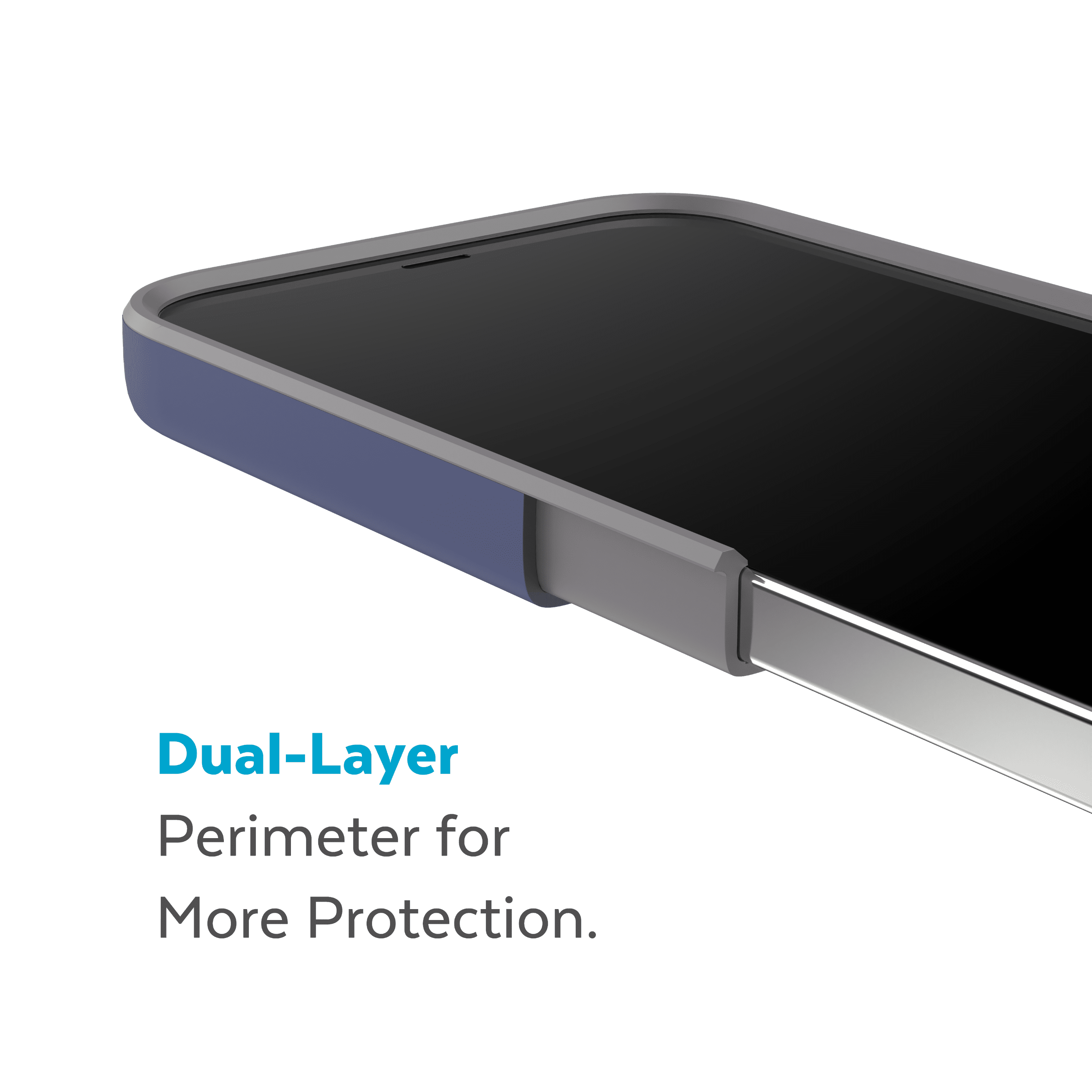 Speck iPhone 14 Pro Max CandyShell Pro with MagSafe Case in Prussian Blue and Cloudy Grey