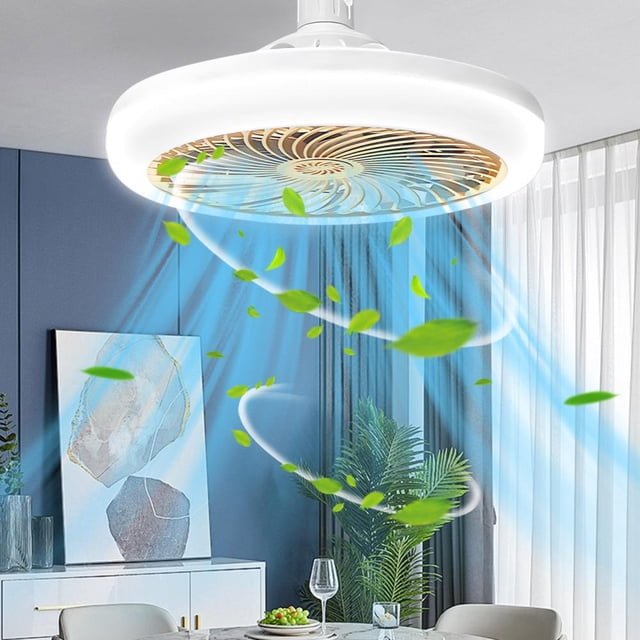 Feltree LED Ceiling Fan Light with Aromatherapy, 3-Speed Adjustable Fan & Dimmable Light for Bedroom, Living Room, Study - Energy Saving, Super Bright, E27 Universal Head