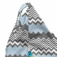 thumbnail image 5 of Abstract Lounger Chair Bag, Vintage and Chevron Like Random Zigzags Geometrical Repetitive Illustration, High Capacity Storage with Handle Container, Lounger Size, Sky Blue Dimgray, by Ambesonne, 5 of 5