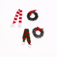 thumbnail image 4 of 1:12 casa de muñecas casa de muñecas 4cm accesorios de tiro corona de Navidad colgante simulación círculo de Navidad, 4 of 5