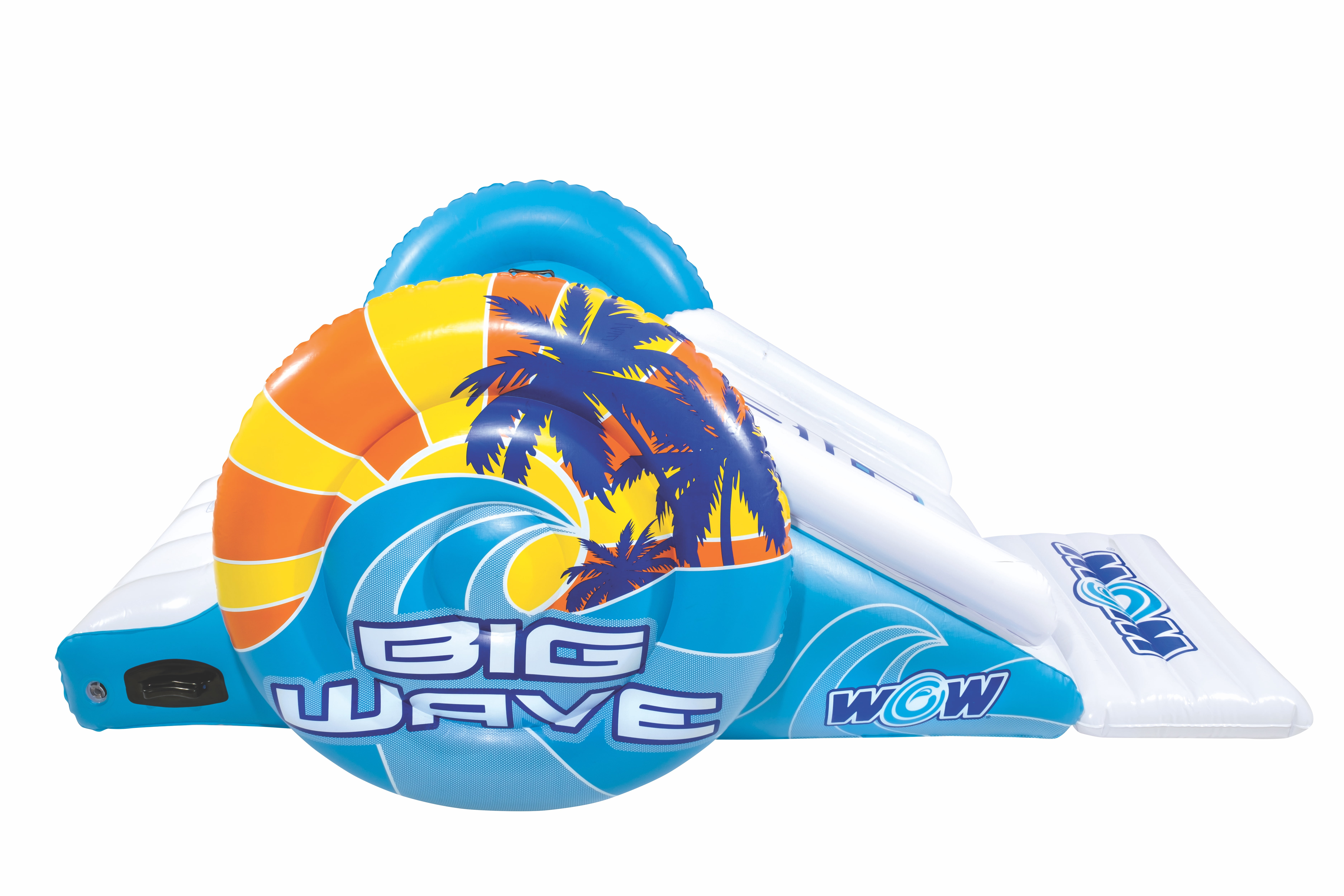 WOW SPORTS Big Wave Pool, Dock Slide, Backyard, Inflatable, Portable,