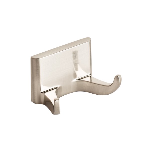 Modern Brushed Nickel Double Robe Hook Hanger Bathroom Hardware Bath