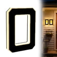 thumbnail image 2 of JHEHF 9 Inch Solar Lighted HouseNumbers for Outside Light Up Waterproof Led Address Numbers Signs Decorative Number Inserts Accessories for Hotel Room Doors Mailboxes, 2 of 9