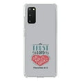 thumbnail image 1 of DistinctInk Clear Shockproof Hybrid Case for Galaxy S20 / S20 5G (6.2" Screen) - TPU Bumper, Acrylic Back, Tempered Glass Screen Protector - Proverbs 3:5 - Trust In The Lord All Your Heart, 1 of 2