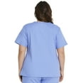 thumbnail image 5 of Missy Fit Mock Wrap Top Scrub Top, 5 of 8