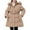 LH110 Khaki, variant on Likimi Toddler Girls Coat Hooded Long Sleeve Solid Color Zipper Windproof Winter Long Outerwear With Pocket Soft Warm Thick Jacket Size 5-6 Years Black