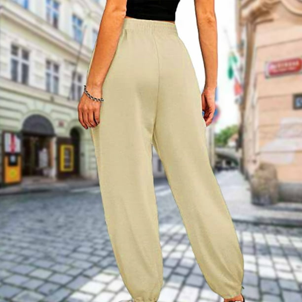 High Quality 80% Cotton 20%Polyester Drawstring Waist Women Jogger Pants -  China Cotton Joggers and Women Joggers price
