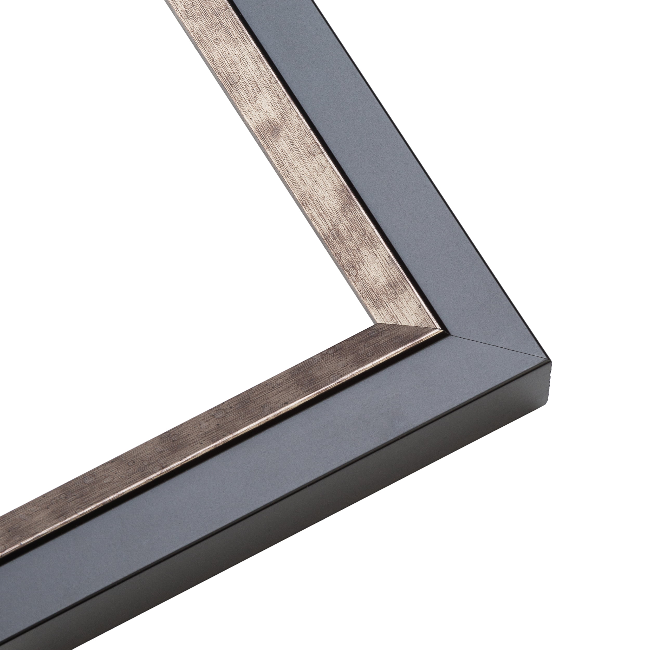18x24 Frame Silver Real Wood Picture Frame Width 1.25 Inches | Interior Frame Depth 0.75 Inches |