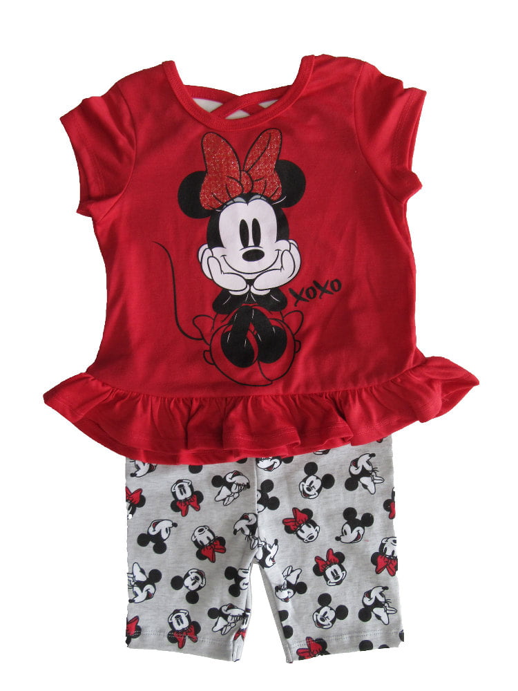 4T Disney's Mouse top blouse shirt shorts Boutique Girls Minnie Mouse Outfit 3T