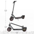 thumbnail image 7 of EggKing 500W Electric Scooter for Adults,10" Solid Tire,500W Powerful Motor & 25MPH Top Speed,28 Miles Long Range,Folding E Scooter with Dual Shock Absorption,Dual Braking,App Red, 7 of 7