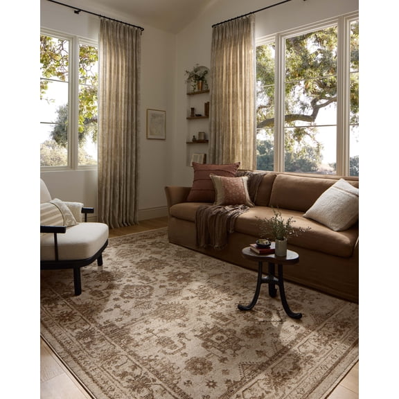 Loloi Haywood Ivory / Taupe 18" x 18" Sample Area Rug