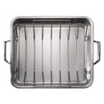 thumbnail image 3 of Tramontina Prima 16.5-Inch Stainless Steel Deep Roasting Pan with Basting Grill and V-Rack, Oven-Safe, Dishwasher Safe, 3 of 3