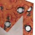 thumbnail image 4 of Ambesonne Orange Grommet Curtain, Poppy Flower Romance, 50" x 72", Burnt Orange Yellow, 4 of 6