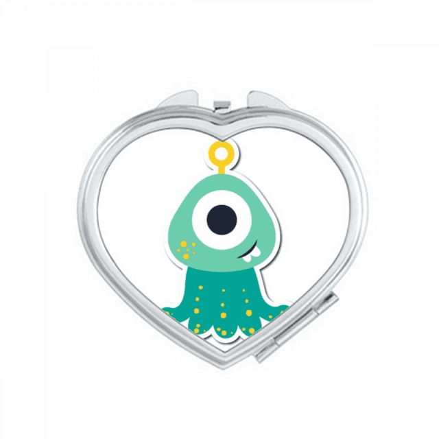 Universe And Alien Cyclops Miroir Monstre de Voyage Grossissant Portable de Poche Maquillage