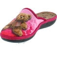 thumbnail image 3 of SC Home Collection Womens 18017 I Heart Teddy Cozy House Slippers Made in Europe, 3 of 4