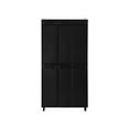 thumbnail image 6 of 70" Tall Accent Storage Cabinet, Modern Organizer Sideboard with Open Shelves, Doors, Adjustable Shelves, Pantry Storage Cabinet for Bathroom, Living Room, Kitchen, Dining Room, Entryway, Black, 6 of 9